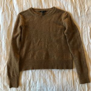 MANGO SUIT Alpaca tan-colored sweater.